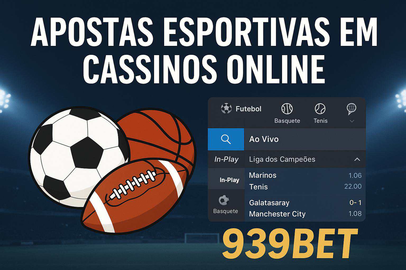 Apostas esportivas no cassino online 939BET